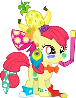 🍌 emoji Apple Bloom | @MyLittlePony_bots Telegram sticker 5 of 114