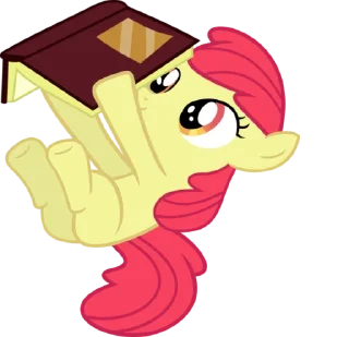 📖 emoji Apple Bloom | @MyLittlePony_bots Telegram sticker 19 of 114