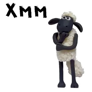 🤔 emoji Барашек Шон :: @animesticks Telegram sticker 18 of 21