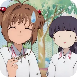 😓 emoji ✩Sakura and Tomoyo✩ Telegram sticker 16 of 60