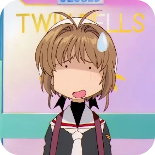 😥 emoji 🌸Sakura Kinomoto🌸 Telegram sticker 16 of 120