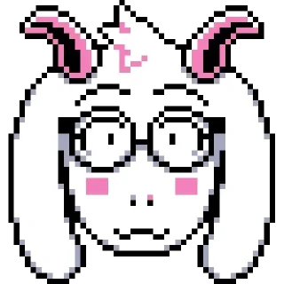 😯 emoji Light Ralsei Pack (part 2/2) Telegram sticker 5 of 107