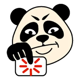 😠 emoji Панда @DurakTrade Telegram sticker 17 of 25