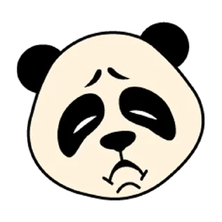 😔 emoji Панда @DurakClub Telegram sticker 16 of 26