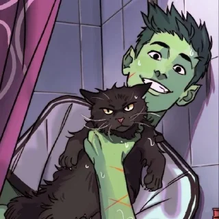 🌟 emoji Beast Boy • @Earth928B Telegram sticker 8 of 40