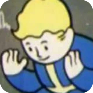🤔 emoji Fallout Vault Boy • @Earth928B Telegram sticker 6 of 45