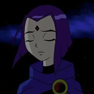 😔 emoji Teen Titans Telegram sticker 23 of 25
