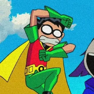 😧 emoji Teen Titans Telegram sticker 10 of 25