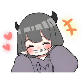 😁 emoji Дьявол-чан @Nyasticks Telegram sticker 8 of 31