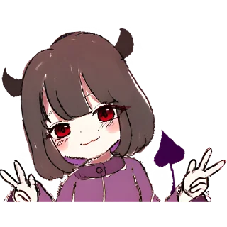 ✌️ emoji Дьявол-чан @Nyasticks Telegram sticker 20 of 31