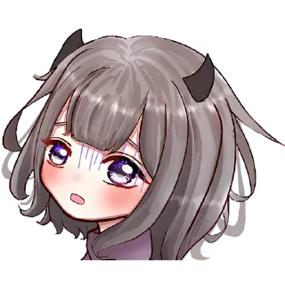 😦 emoji Дьявол-чан @Nyasticks Telegram sticker 24 of 31