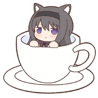 🍵 emoji Akemi Homura Pack! Telegram sticker 2 of 64