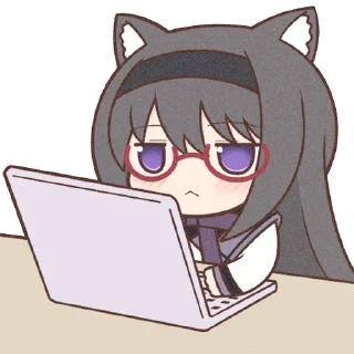 💻 emoji Akemi Homura Pack! Telegram sticker 18 of 64