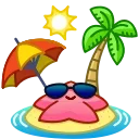 🏖 emoji Star Emoji (@TgSticker) Telegram sticker 21 of 30