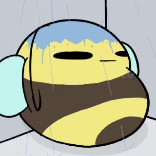 🚿 emoji Bee Shorts (raredoodle) Telegram sticker 15 of 38