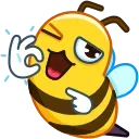 👌 emoji Bee Telegram sticker 19 of 25