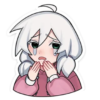 😭 emoji оля без надписей @stickwithouttext Telegram sticker 24 of 48
