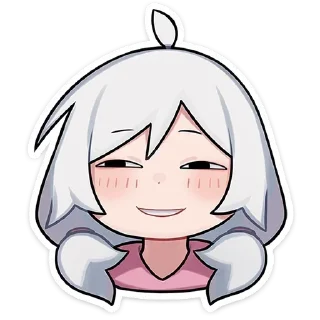 😐 emoji оля без надписей @stickwithouttext Telegram sticker 5 of 48