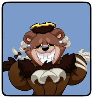 😃 emoji Медвежутка без надписей @TgSticker Telegram sticker 10 of 48