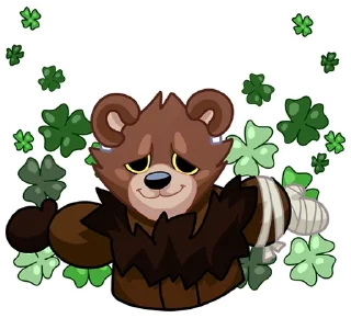 ☘ emoji Медвежутка без надписей @TgSticker Telegram sticker 19 of 48