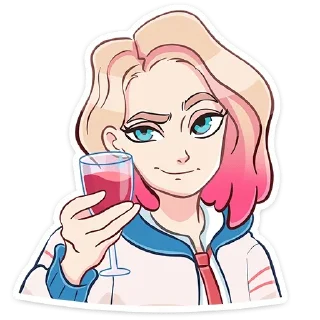 🥂 emoji Лера без надписей @stickers_vk Telegram sticker 14 of 48