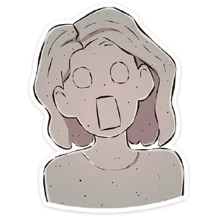 😱 emoji Лера без надписей @stickers_vk Telegram sticker 21 of 48