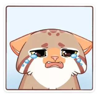 😭 emoji Манул Ур без текста @TgSticker Telegram sticker 22 of 48