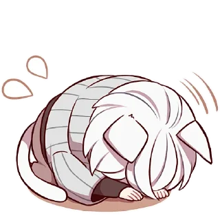 😪 emoji Усталый котёнок 2 @Nyasticks Telegram sticker 10 of 42