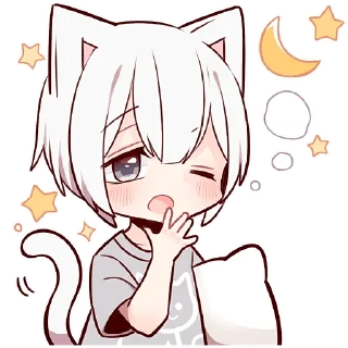 😴 emoji Усталый котёнок @Nyasticks Telegram sticker 14 of 41