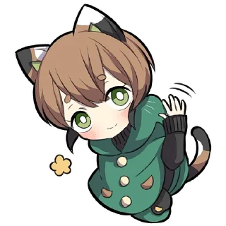 🖖 emoji Черепаховый котёнок @Nyasticks Telegram sticker 14 of 41