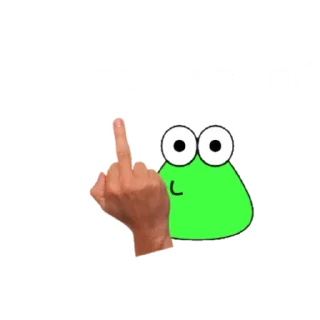 🖕 emoji ⋆green martin⋆ Telegram sticker 18 of 25