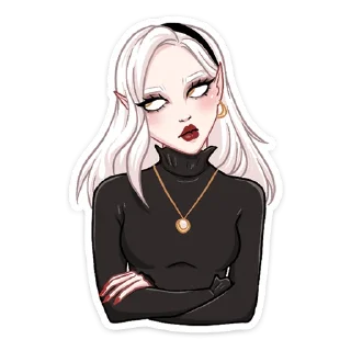 🙄 emoji Ванда @nyasticks Telegram sticker 6 of 49