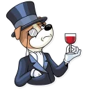 🎩 emoji Party Dog Telegram sticker 22 of 30