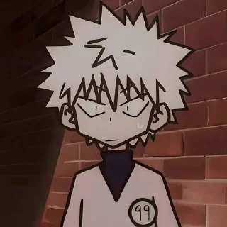 😐 emoji HxH @anime_sticks Telegram sticker 8 of 20