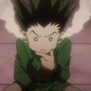 🤔 emoji hxh Telegram sticker 7 of 13