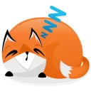 😴 emoji Foxy Telegram sticker 16 of 20