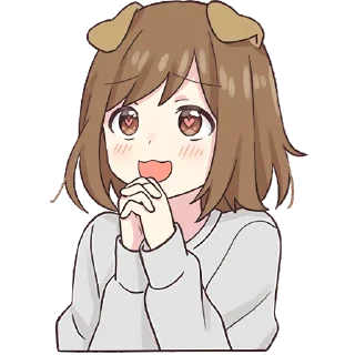 😍 emoji Dog Girl Pt.2 @jp_stickers Telegram sticker 9 of 40