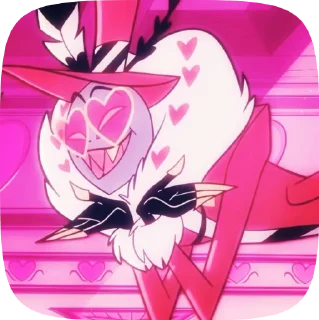 🍷 emoji БОЛЬШЕ ⇨ @CLOOBHUB ВАЛЕНТИНО ОТЕЛЬ ХАЗБИН HAZBIN Telegram sticker 9 of 45