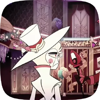 Sticker from БОЛЬШЕ ⇨ @CLOOBHUB ЛЮЦИФЕР ОТЕЛЬ ХАЗБИН LUCIFER ТГ