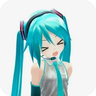 👍 emoji Miku Telegram sticker 15 of 28