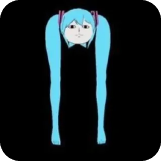 👄 emoji Miku Telegram sticker 7 of 30