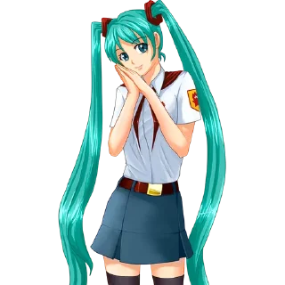 🙂 emoji Miku Telegram sticker 12 of 17