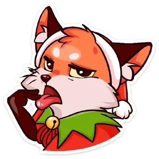 🤮 emoji Праздничная Паппи (@TgSticker) Telegram sticker 19 of 49