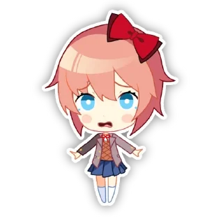 Sticker from ddlc ^o^