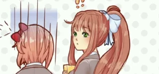 🌟 emoji Animation ddlc [ @mailieeeee ] Telegram sticker 15 of 38
