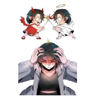 😈 emoji Закулисье юри yuri backstage Telegram sticker 13 of 120