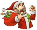 😨 emoji Nick Santini Telegram sticker 21 of 26