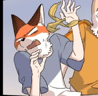 😫 emoji The Loser-Fox Orange Telegram sticker 21 of 72