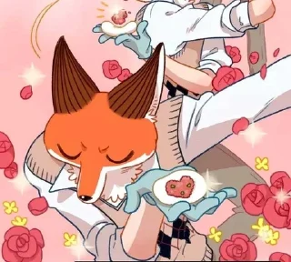 ❤️ emoji The Loser-Fox Orange Telegram sticker 9 of 72