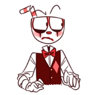 😳 emoji Casino cups @Cupheadart Telegram sticker 15 of 76